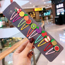 10/15 Pcs/Set Girls Cute Cartoon Animals Fruit 5 cm Hairpins Children Lovely Hair Clips Barrettes Headband Kids Hair Accessories AExp