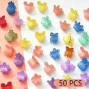 10/20/30/50 Pcs/Bag Cute Girls Women Flower Crown Animals Baby Hair Claws Children Hairpins Hair Clips Kid Hair Accessories Set AExp