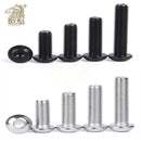 10/50pcs M2 M2.5 M3 M4 M5 M6 304 A2-70 Stainless Steel Black grade 10.9 ISO7380 Hexagon Hex Socket Head Button Allen Bolt Screw JadeMoghul Inc.