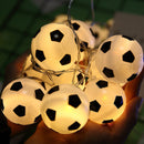 10 LEDs Football String Lights DIY Soccer accessories Atmosphere for Bar Club Party Decoration Fans Supplies World Cup