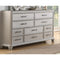 10 drawers Wooden Dresser In Silver-Dressers-Silver-Poplar Wood MDF Plywood-JadeMoghul Inc.