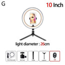 10 inch LED Ring Light Photographic Selfie Ring Light with tripod for Smartphone Youtube Makeup Video Studio Tripod aro de luz AExp