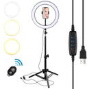 10 inch LED Ring Light Photographic Selfie Ring Light with tripod for Smartphone Youtube Makeup Video Studio Tripod aro de luz AExp