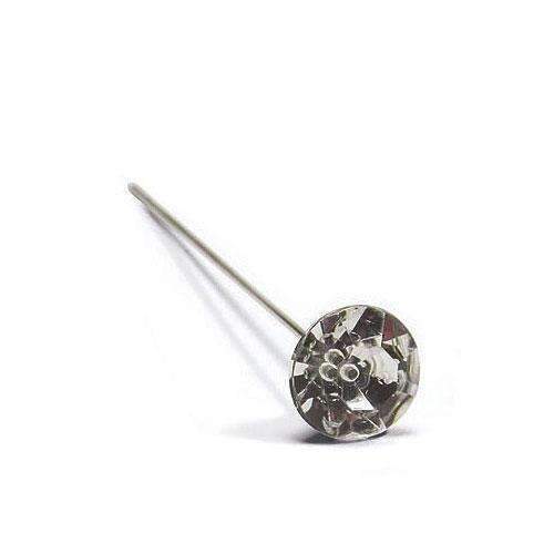 10 mm Plastic Diamond on 6 cm Needle (Pack of 48)-Wedding Table Decorations-JadeMoghul Inc.