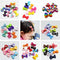 10 Pcs/ Lot Small Mini Bow Hairgrips Sweet Girls Solid Dot/ Stripe Printing Whole Wrapped Safety Hair Clips Kids Hairpins-SP Solid-JadeMoghul Inc.