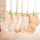 10 pieces/lot=5pair Cotton Baby Socks Newborn Floor Socks Girl and Boy Short Socks-Brown-Newborn-JadeMoghul Inc.