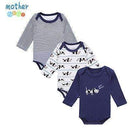 100% Cotton Baby Bodysuit 3pieces/lot Autumn Newborn Cotton Body Baby Long Sleeve Underwear Next Infant Boy Girl Pajamas Clothes-HZCP16301B-3M-JadeMoghul Inc.