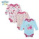 100% Cotton Baby Bodysuit 3pieces/lot Autumn Newborn Cotton Body Baby Long Sleeve Underwear Next Infant Boy Girl Pajamas Clothes-XTCP16302P-3M-JadeMoghul Inc.