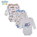 100% Cotton Baby Bodysuit 3pieces/lot Autumn Newborn Cotton Body Baby Long Sleeve Underwear Next Infant Boy Girl Pajamas Clothes-XTCP16303B-3M-JadeMoghul Inc.