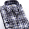 100% Cotton Men Plaid Long-Sleeved Casual Shirt / Flannel Slim Fit Shirt-DTF02-S-JadeMoghul Inc.