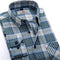 100% Cotton Men Plaid Long-Sleeved Casual Shirt / Flannel Slim Fit Shirt-DTF04-S-JadeMoghul Inc.