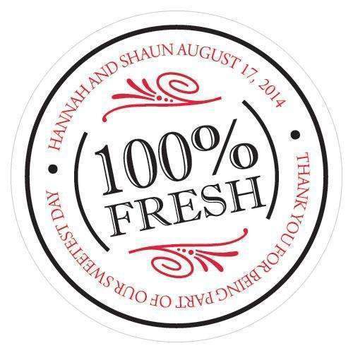 100% Fresh Small Sticker Cherry (Pack of 1)-Wedding Favor Stationery-Berry-JadeMoghul Inc.