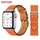 100% Genuine Cow Leather loop Bracelet Belt Band for Apple Watch 6 SE 5 4 42MM 38MM 44MM 40MM Strap for iWatch 6 5 4 Wristband JadeMoghul Inc.
