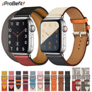 100% Genuine Cow Leather loop Bracelet Belt Band for Apple Watch 6 SE 5 4 42MM 38MM 44MM 40MM Strap for iWatch 6 5 4 Wristband JadeMoghul Inc.