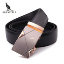 100% Genuine Leather Men Belt-SV1418 Gold-110cm-JadeMoghul Inc.