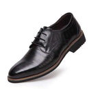 100% Genuine Leather Mens Dress Shoes / High Quality Oxford Shoes-black-6.5-JadeMoghul Inc.