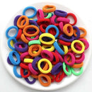 100 pcs/lot kids hair rope Hair Accessories Scrunchy Elastic Hair Bands Girls decorations Headbands Rubber Band gum for hair AExp