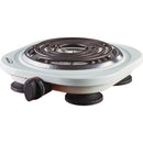 1,000-Watt Single Electric Burner (White)-Small Appliances & Accessories-JadeMoghul Inc.