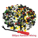 1000pcs/set Automotive Plastic Rivet Car Fender Bumper Interior Trim Push Pin Clips Kit Car Accessories With 6 Inch Tool JadeMoghul Inc.