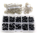 100pcs 10mm Eyeball Doll Accessories Black Plastic Plush Safety Eyes Amigurumi For Toys 6mm 8mm 12mm DIY Funny Toy Eyes Animal AExp