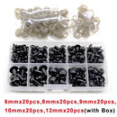 100pcs 10mm Eyeball Doll Accessories Black Plastic Plush Safety Eyes Amigurumi For Toys 6mm 8mm 12mm DIY Funny Toy Eyes Animal AExp