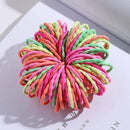 100PCS/Set Girls Candy Colors Nylon Elastic Hair Bands Children Rubber Band Headband Scrunchie Fashion Hair Accessories AExp