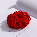 100PCS/Set Girls Candy Colors Nylon Elastic Hair Bands Children Rubber Band Headband Scrunchie Fashion Hair Accessories AExp