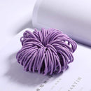 100PCS/Set Girls Candy Colors Nylon Elastic Hair Bands Children Rubber Band Headband Scrunchie Fashion Hair Accessories AExp