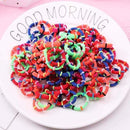100PCS/Set Girls Candy Colors Nylon Elastic Hair Bands Children Rubber Band Headband Scrunchie Fashion Hair Accessories AExp