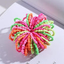 100PCS/Set Girls Candy Colors Nylon Elastic Hair Bands Children Rubber Band Headband Scrunchie Fashion Hair Accessories AExp