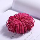 100PCS/Set Girls Candy Colors Nylon Elastic Hair Bands Children Rubber Band Headband Scrunchie Fashion Hair Accessories AExp