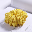 100PCS/Set Girls Candy Colors Nylon Elastic Hair Bands Children Rubber Band Headband Scrunchie Fashion Hair Accessories AExp