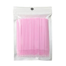 100Pcs/ Wholesale Disposable Eyelash Micro Brushes Mascara Swab Eyelash Extension Brushes Applicator Wands Makeup Tools Kit AExp