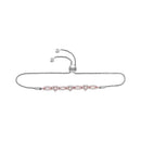 10k Rose Gold Women's Diamond 3 Heart Bolo Bracelet - FREE Shipping (US/CA)-Gold & Diamond Bracelets-JadeMoghul Inc.