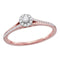 10k Rose Gold Women's Diamond Solitaire Bridal Ring - FREE Shipping (US/CA)-Gold & Diamond Engagement & Anniversary Rings-8.5-JadeMoghul Inc.