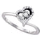 10k White Gold Round Diamond Women's Heart Dainty Promise Bridal Ring - FREE Shipping (US/CA)-Gold & Diamond Promise Rings-5-JadeMoghul Inc.