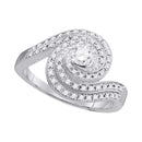 10k White Gold Women's Round Diamond Swirl Wedding Ring - FREE Shipping (US/CA)-Gold & Diamond Engagement & Anniversary Rings-5-JadeMoghul Inc.