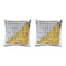 10kt White Gold Men's Round Yellow Color Enhanced Diamond Square Kite Cluster Earrings 1-6 Cttw - FREE Shipping (USA/CAN)-Gold & Diamond Men Earrings-JadeMoghul Inc.