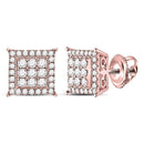 10kt White Gold Women's Emerald Solitaire Stackable Ring-Earrings-JadeMoghul Inc.