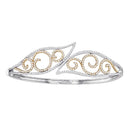 10kt White Gold Women's Emerald Solitaire Stackable Ring-Gold & Diamond Bracelets-JadeMoghul Inc.