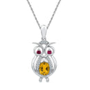 10kt White Gold Women's Emerald Solitaire Stackable Ring-Gold & Diamond Pendants & Necklaces-JadeMoghul Inc.