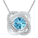 10kt White Gold Women's Emerald Solitaire Stackable Ring-Gold & Diamond Pendants & Necklaces-JadeMoghul Inc.