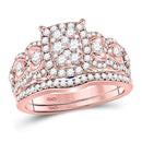 10kt White Gold Women's Emerald Solitaire Stackable Ring-Gold & Diamond Wedding Jewelry-JadeMoghul Inc.
