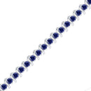 10kt White Gold Women's Emerald Solitaire Stackable Ring-Sterling Silver G&D-JadeMoghul Inc.
