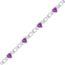 10kt White Gold Women's Emerald Solitaire Stackable Ring-Sterling Silver G&D-JadeMoghul Inc.