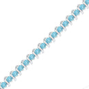 10kt White Gold Women's Emerald Solitaire Stackable Ring-Sterling Silver G&D-JadeMoghul Inc.