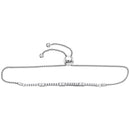 10kt White Gold Women's Round Diamond Bolo Bracelet 1-1-12 Cttw - FREE Shipping (US/CAN)-Gold & Diamond Bracelets-JadeMoghul Inc.