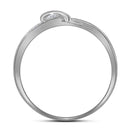 10kt White Gold Women's Round Diamond Heart Love Ring 1/20 Cttw - FREE Shipping (US/CAN)-Gold & Diamond Heart Rings-5-JadeMoghul Inc.