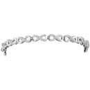 10kt White Gold Women's Round Diamond Infinity Tennis Bracelet 1-4 Cttw - FREE Shipping (US/CAN)-Gold & Diamond Bracelets-JadeMoghul Inc.
