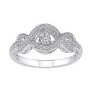 10kt White Gold Women's Round Diamond Moving Twinkle Solitaire Bridal Wedding Engagement Ring 1/4 Cttw - FREE Shipping (US/CAN)-Wedding Jewelry-5-JadeMoghul Inc.